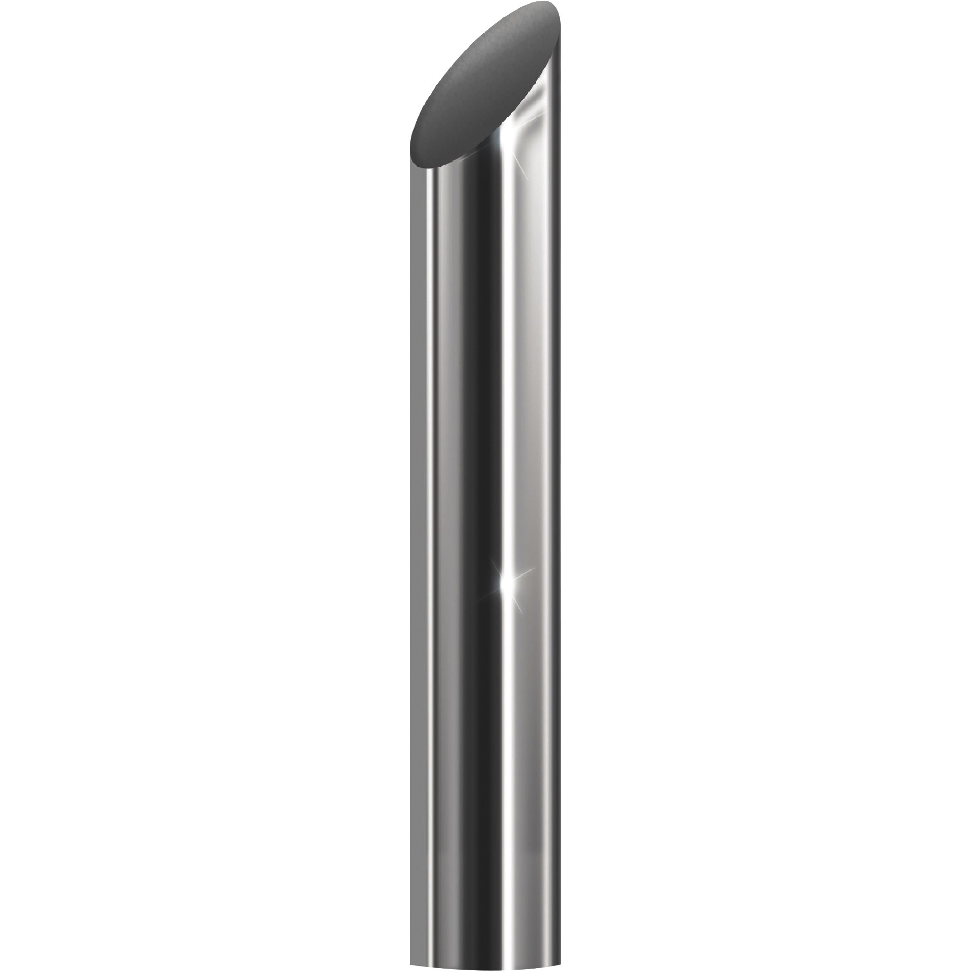 Trux Accessories 5in. Dia. x 60in.L Mitered Top Truck Exhaust Stack, Chrome, Model# TSK5-MO60